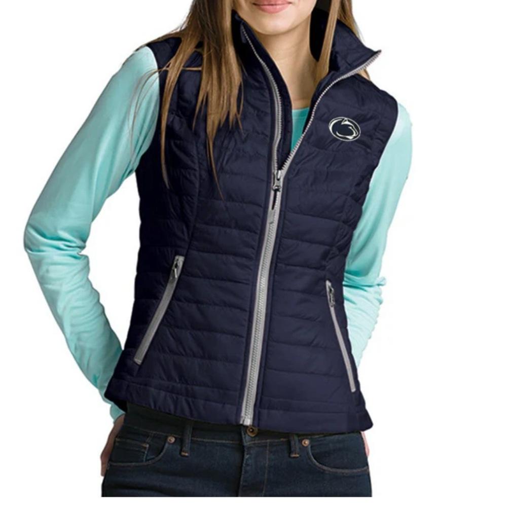 Women's Navy Quilted Vest